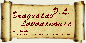 Dragoslav Lavadinović vizit kartica